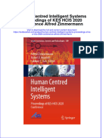 Full Chapter Human Centred Intelligent Systems Proceedings of Kes Hcis 2020 Conference Alfred Zimmermann PDF