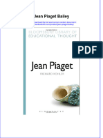 Textbook Jean Piaget Bailey Ebook All Chapter PDF