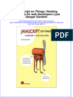 Download textbook Javascript On Things Hacking Hardware For Web Developers Lyza Danger Gardner ebook all chapter pdf 