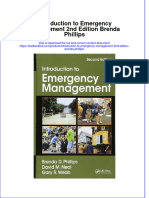 Download textbook Introduction To Emergency Management 2Nd Edition Brenda Phillips ebook all chapter pdf 