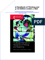 Textbook International Handbook of Thinking and Reasoning 1St Edition Linden J Ball Ebook All Chapter PDF