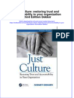 ebffiledoc_851Download textbook Just Culture Restoring Trust And Accountability In Your Organization Third Edition Dekker ebook all chapter pdf 