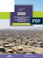 Peru SENCICO-CONSTRUYA Situacion de Viviendas de Construccion Informal en VES