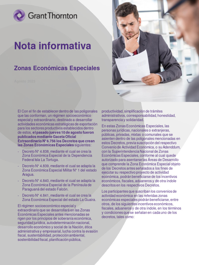 Nuevas Zonas Económicas Especiales en Venezuela | PDF | Sustentabilidad ...