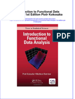 Textbook Introduction To Functional Data Analysis 1St Edition Piotr Kokoszka Ebook All Chapter PDF