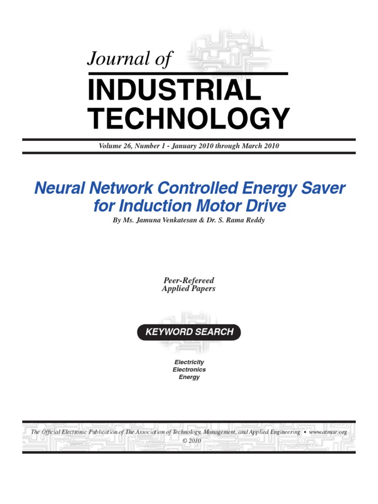 Neural Network Controlled Energy Saver For Induction Motor Drive | PDF ...