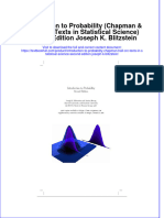 Download pdf Introduction To Probability Chapman Hall Crc Texts In Statistical Science Second Edition Joseph K Blitzstein ebook full chapter 