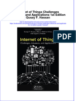 Ebffiledoc - 907download Textbook Internet of Things Challenges Advances and Applications 1St Edition Qusay F Hassan Ebook All Chapter PDF