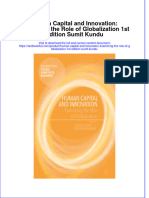 Download textbook Human Capital And Innovation Examining The Role Of Globalization 1St Edition Sumit Kundu ebook all chapter pdf 