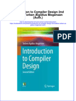 Textbook Introduction To Compiler Design 2Nd Edition Torben Aegidius Mogensen Auth Ebook All Chapter PDF
