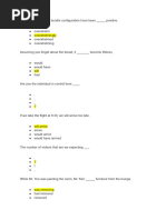 WALC 1 - Sentence Completion | PDF
