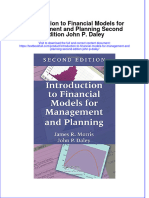 Download textbook Introduction To Financial Models For Management And Planning Second Edition John P Daley ebook all chapter pdf 