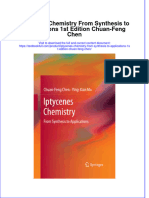 Textbook Iptycenes Chemistry From Synthesis To Applications 1St Edition Chuan Feng Chen Ebook All Chapter PDF