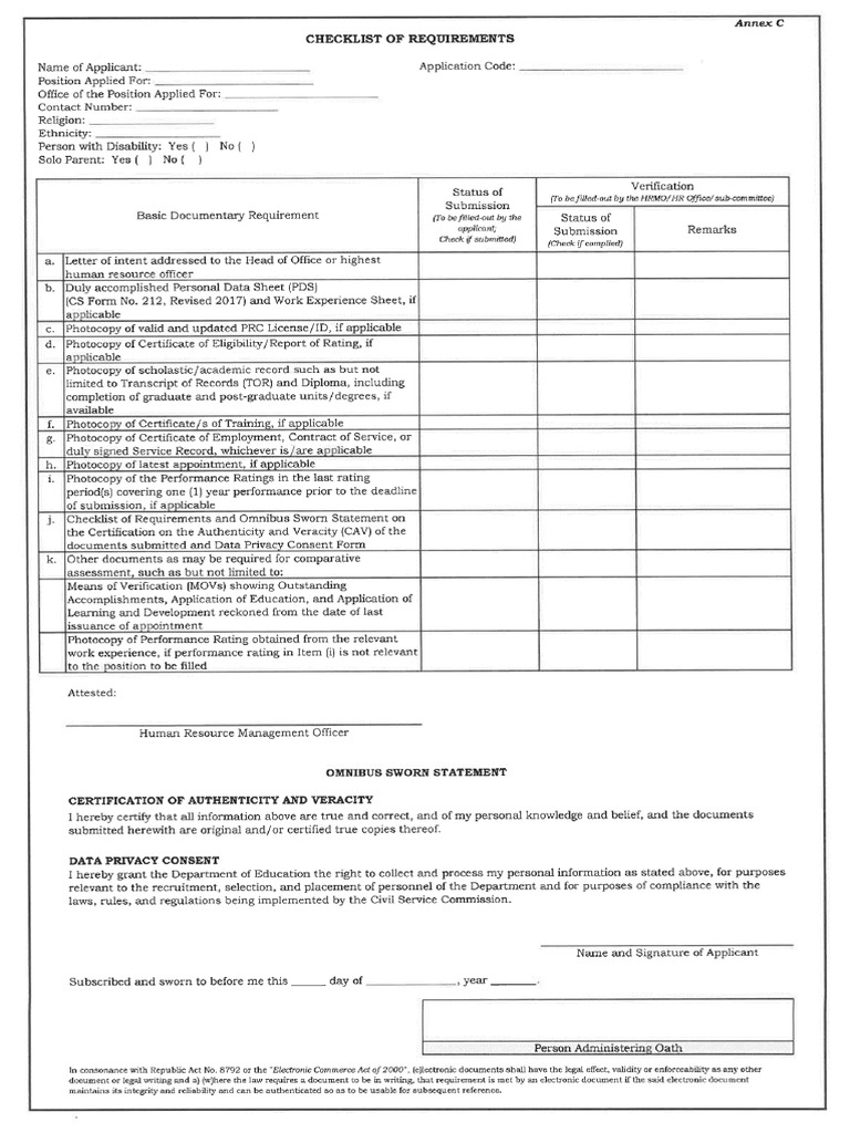 Check List | PDF