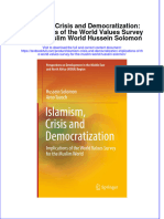 PDF Islamism Crisis and Democratization Implications of The World Values Survey For The Muslim World Hussein Solomon Ebook Full Chapter