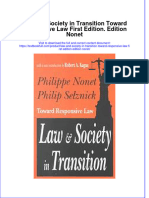 Download textbook Law And Society In Transition Toward Responsive Law First Edition Edition Nonet ebook all chapter pdf 