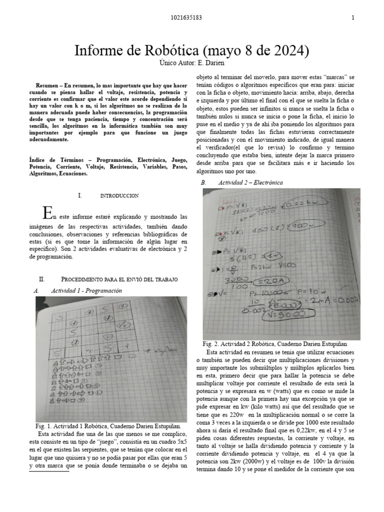Formato Presentacion Documentos Ieee Es | PDF | Algoritmos ... 