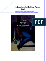 Download textbook Islam After Liberalism 1St Edition Faisal Devji ebook all chapter pdf 