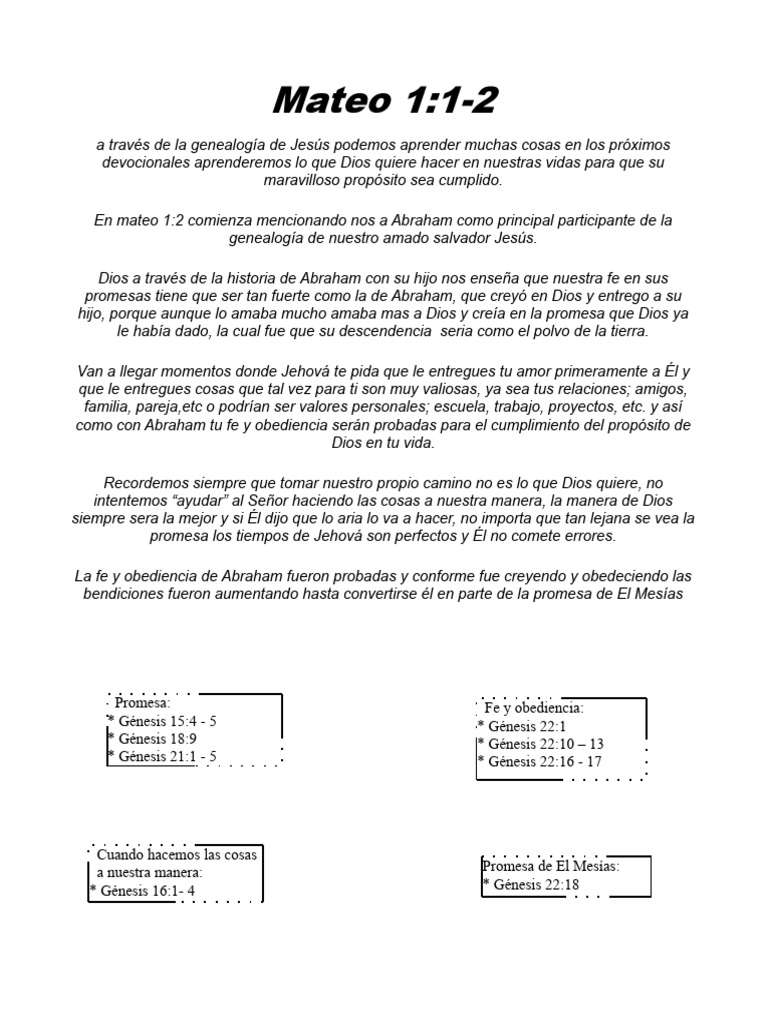 Genealogia Mateo 1 1 2 Pdf
