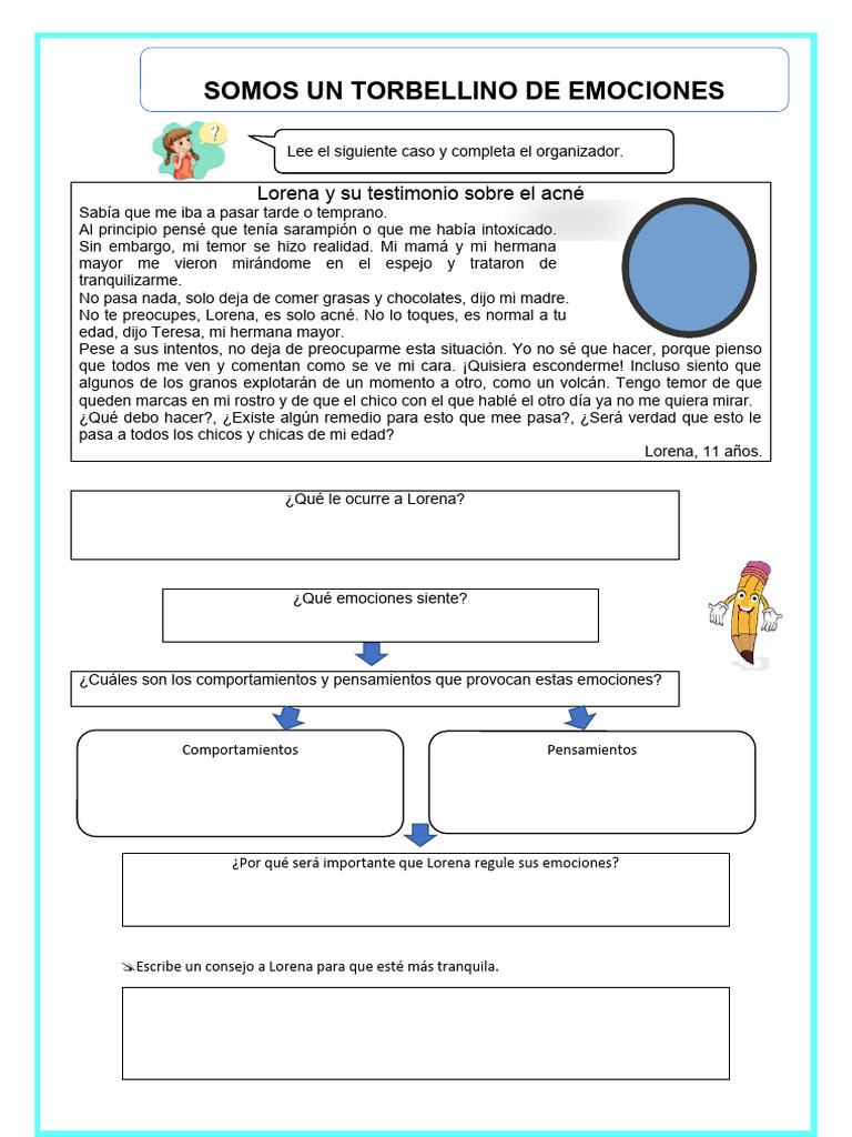 Ficha de Emociones | PDF