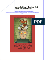 Download textbook Introduction To Software Testing 2Nd Edition Paul Ammann ebook all chapter pdf 