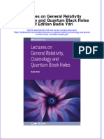 Download pdf Lectures On General Relativity Cosmology And Quantum Black Holes 1St Edition Badis Ydri ebook full chapter 