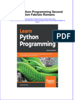 Textbook Learn Python Programming Second Edition Fabrizio Romano Ebook All Chapter PDF