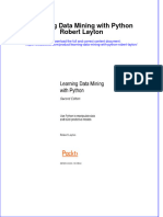 Download textbook Learning Data Mining With Python Robert Layton ebook all chapter pdf 