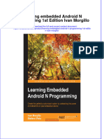 Textbook Learning Embedded Android N Programming 1St Edition Ivan Morgillo Ebook All Chapter PDF