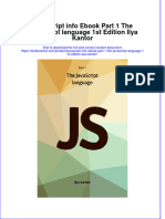 Download pdf Javascript Info Part 1 The Javascript Language 1St Edition Ilya Kantor ebook full chapter 