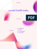 Pink and Purple Mental Health Minimalist Presentation