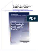 PDF Joint Training For Neural Machine Translation Yong Cheng Ebook Full Chapter