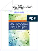 PDF Journey Across The Life Span Human Development and Health Promotion Daphne Taylor Ebook Full Chapter