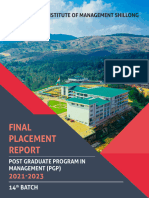 IIM Shillong Final Placement Report 2021 23 - 30 03 2023 - Updated