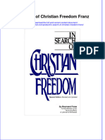 Download textbook In Search Of Christian Freedom Franz ebook all chapter pdf 