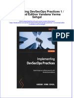 Full Chapter Implementing Devsecops Practices 1 Converted Edition Vandana Verma Sehgal PDF