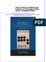 Download textbook James Joyce S Work In Progress Pre Book Publications Of Finnegans Wake Fragments 1St Edition Hulle ebook all chapter pdf 