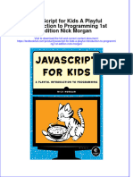 Textbook Javascript For Kids A Playful Introduction To Programming 1St Edition Nick Morgan Ebook All Chapter PDF