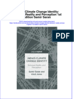 Download textbook Indias Climate Change Identity Between Reality And Perception 1St Edition Samir Saran ebook all chapter pdf 