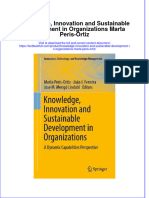 Download textbook Knowledge Innovation And Sustainable Development In Organizations Marta Peris Ortiz ebook all chapter pdf 