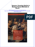 Textbook Knowing Demons Knowing Spirits in The Early Modern Period Michelle D Brock Ebook All Chapter PDF