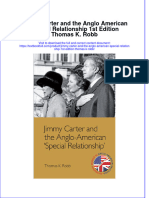 Download textbook Jimmy Carter And The Anglo American Special Relationship 1St Edition Thomas K Robb ebook all chapter pdf 