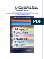 Download textbook Lifelogging For Organizational Stress Measurement Theory And Applications Thomas Fischer ebook all chapter pdf 