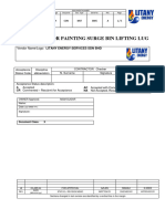 Procedure For Painting Surge Bin Lifting Lug