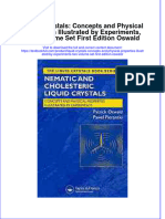 Download textbook Liquid Crystals Concepts And Physical Properties Illustrated By Experiments Two Volume Set First Edition Oswald ebook all chapter pdf 