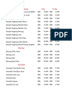 Price List KR 2023