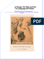 PDF Language Pangs On Pain and The Origin of Language Ilit Ferber Ebook Full Chapter