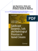 Download textbook Landscape Dynamics Soils And Hydrological Processes In Varied Climates 1St Edition Assefa M Melesse ebook all chapter pdf 