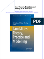 Textbook Landslides Theory Practice and Modelling S P Pradhan Ebook All Chapter PDF