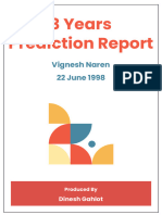 3 Years Prediction Report: Vignesh Naren 22 June 1998